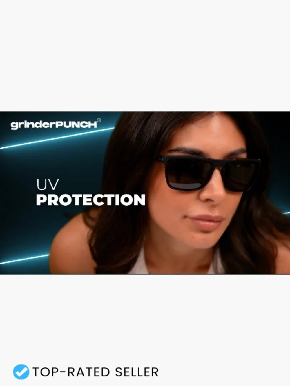 Square Polarized Sunglasses Lightweight TR90 Frame UV400 Protection Unisex